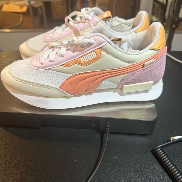 Puma Pastel Pink and Orange Sneakers - Picture 1 of 3